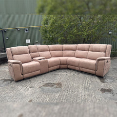 MNS Hannah Electric Recliner Corner Sofa Micro Fibre Fabric