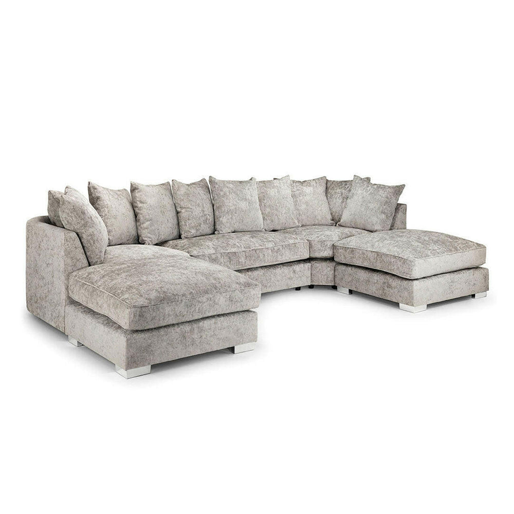 Bishop U Shape Sofa Scatter Back Truffle - MNS (MY NEW SOFA) LTD
