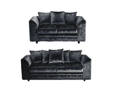 MInk Crush Velvet 3+2 seater Sofa