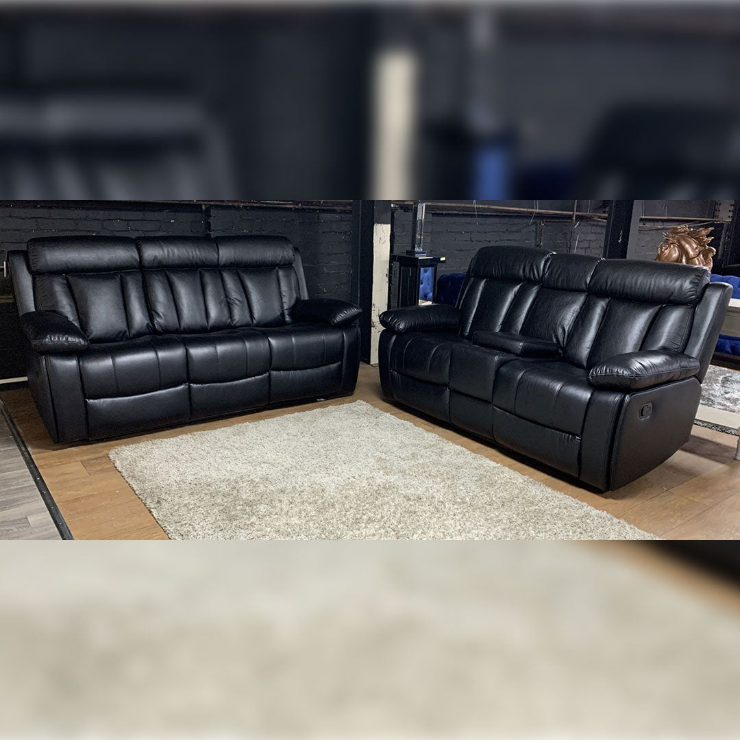 Vancouver Leather Recliner Sofa 3+2 Seater