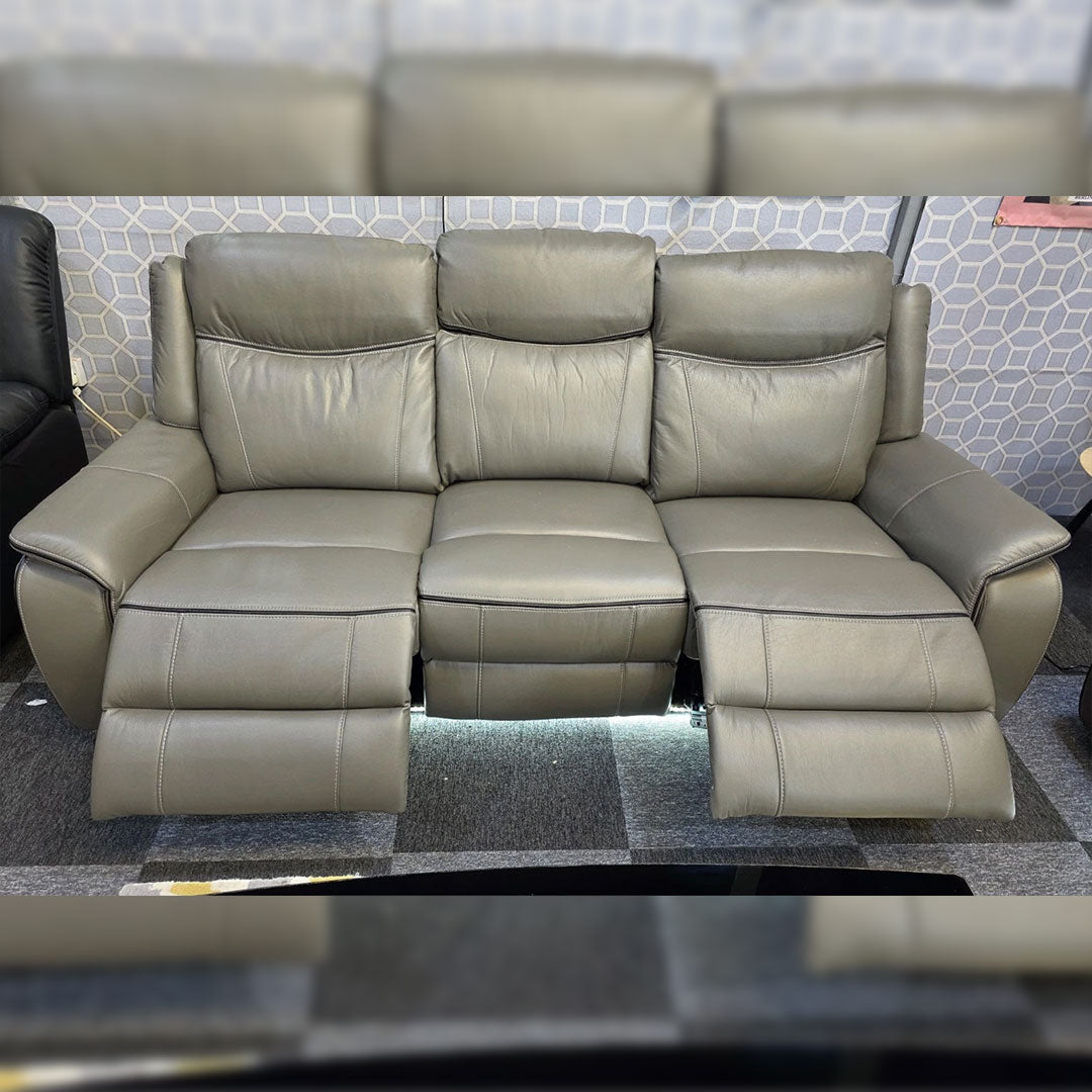 Parada Leather Electric Recliner Sofa 3+2 Seater-Bluetooth/USB/C-Type/Led/Cooling-Cup Holders