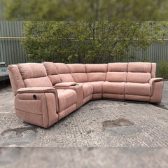 sofa hub Hannah Electric Recliner Corner Sofa Micro Fibre Fabric