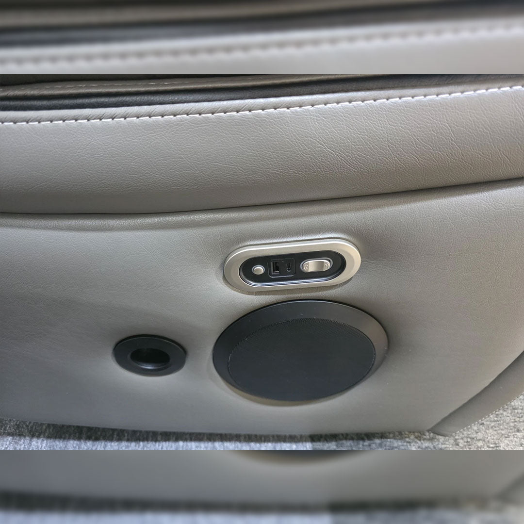 Parada Leather Electric Recliner Sofa 3+2 Seater-Bluetooth/USB/C-Type/Led/Cooling-Cup Holders