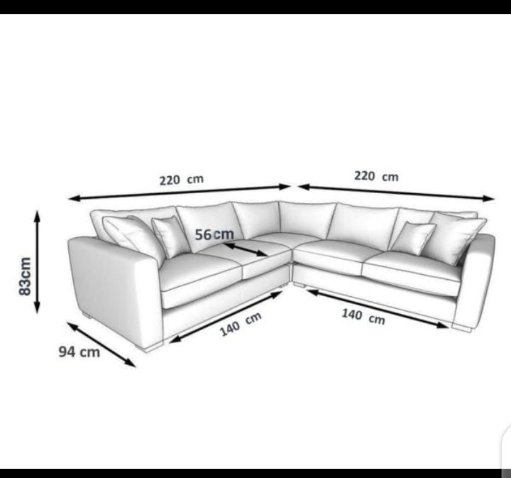 Seal Jumbo Cord 5 seater Sofa