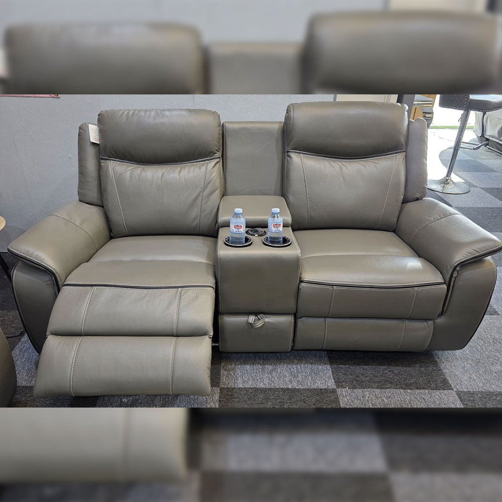 Parada Leather Electric Recliner Sofa 3+2 Seater-Bluetooth/USB/C-Type/Led/Cooling-Heating Cup Holders