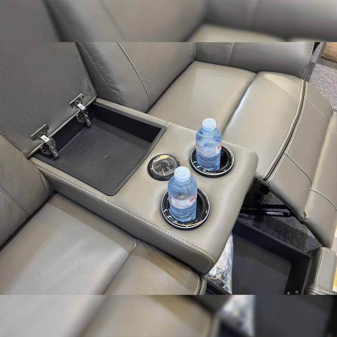 Parada Leather Electric Recliner Sofa 3+2 Seater-Bluetooth/USB/C-Type/Led/Cooling-Cup Holders