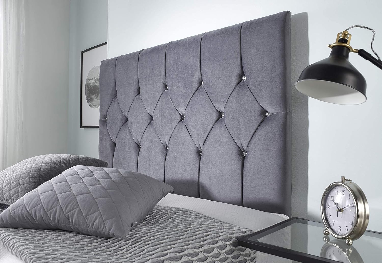 DIVAN  BED CHESTERFIELD  HEADBOARD