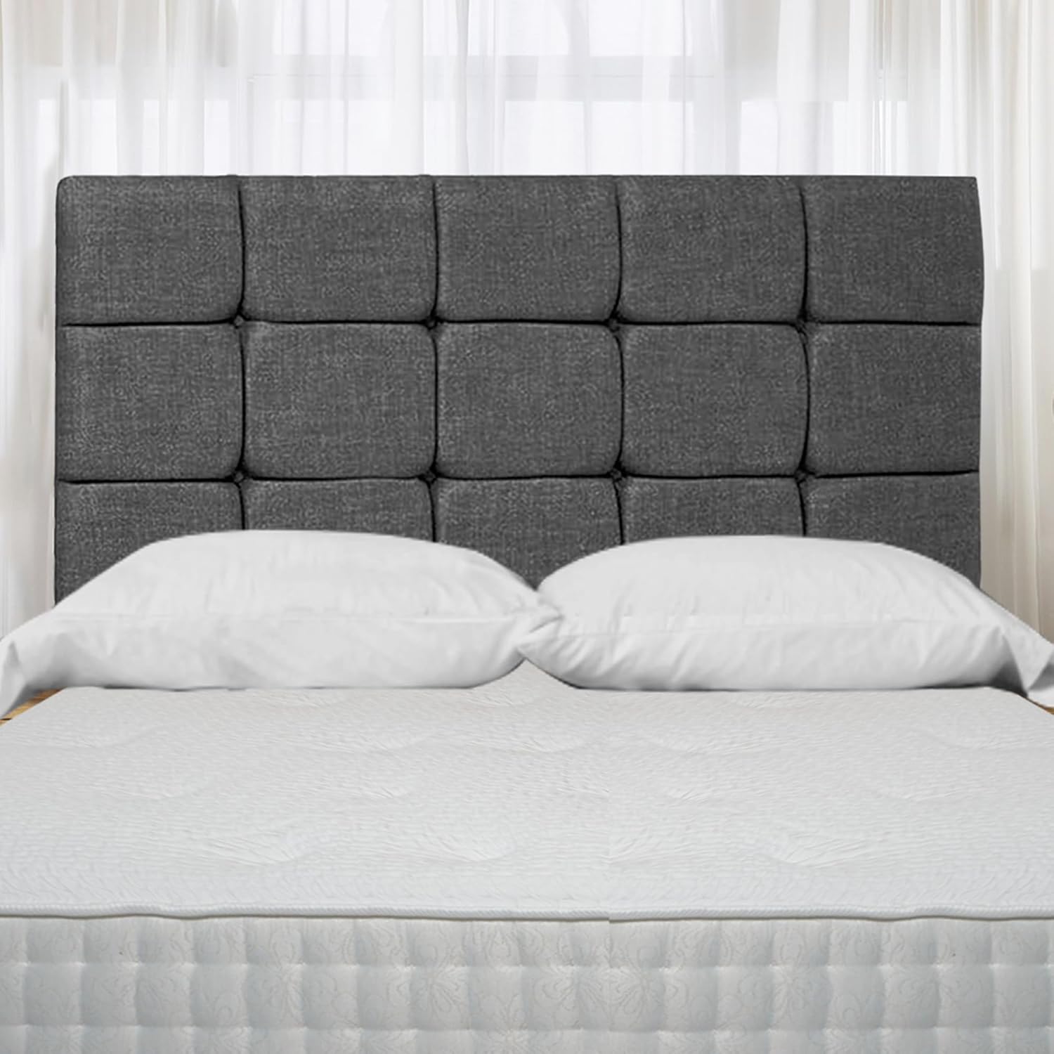 DIVAN BED CUBED HEADBOARD