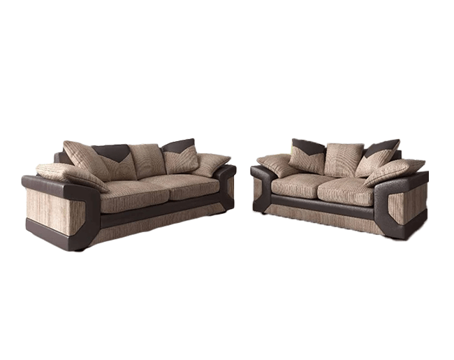 Brown jumbo Cord 2+3 seater