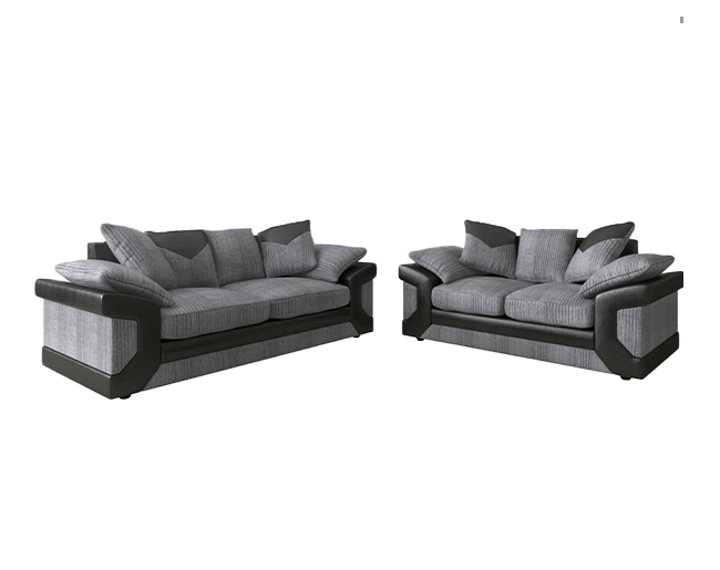 Dark gry jumbo Cord 2+3 seater
