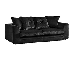 Pebble Plush Velvet  3 Seater Sofa