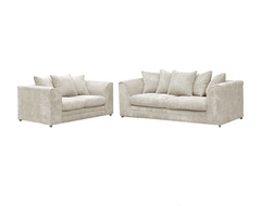 Cream Jumbo Cord 2+3 seater Sofa