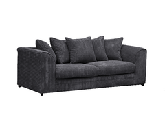 Grey Jumbo Cord 3 seater Sofa