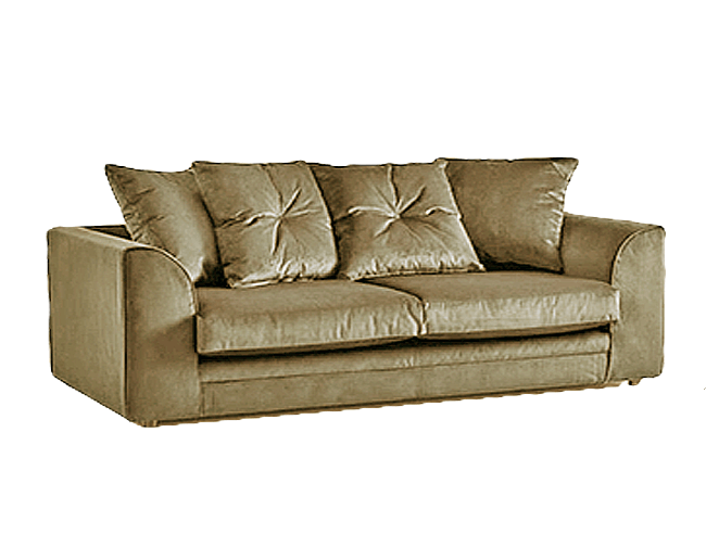 Sky Plush Velvet  3 Sofa
