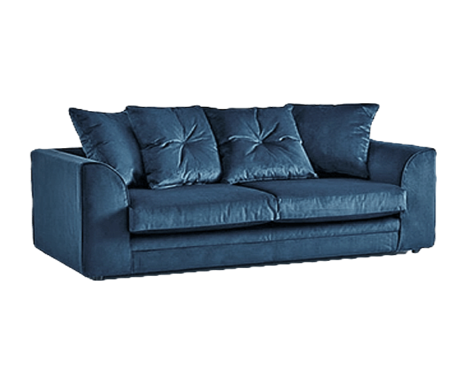 Sky Plush Velvet 3 Seater Sofa