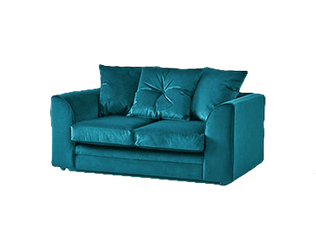 Pebble Plush Velvet  2 Sofa