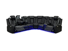 Electric Recliner Corner Sofa Sianna Aire Leather