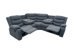 Sorrentino Grey Fabric Corner Sofa