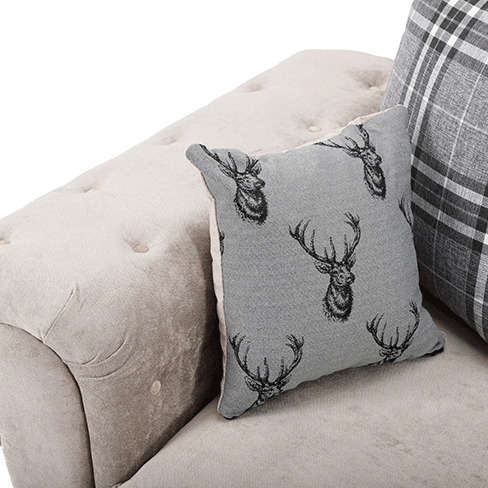 VERONA SCATTER BACK 3 SEATER SOFA MINK