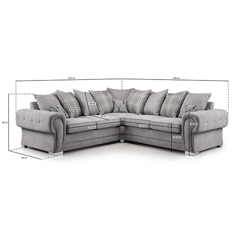 Verona scatter back corner sofa