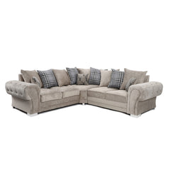 Verona Scatter Back Corner Sofa Mink