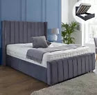 OTTOMAN GAS LIFT UP WINGBACK PANEL LINE BED